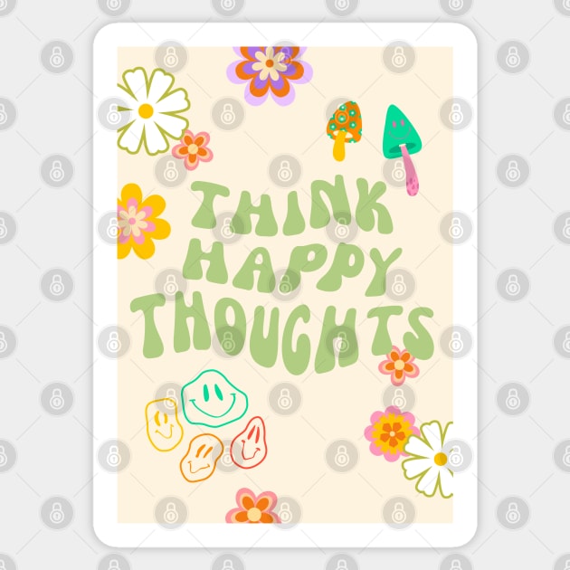 Think Happy Thoughts Sticker by SturgesC